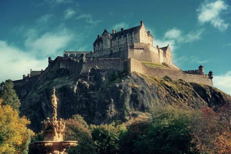 Edinburgh Castle in Schotland Galtic
