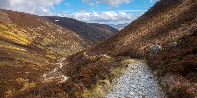 Hiking in Cairngorms in Schotland met Galtic