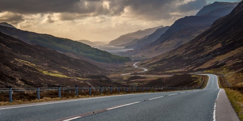 Reizen met de wagen in Schotland Galtic