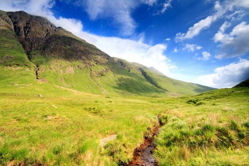 Zomer in Schotland Rannoch Moor met Galtic