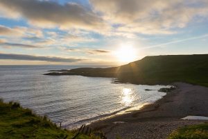 Islay zonsondergang tijdens reis met Galtic